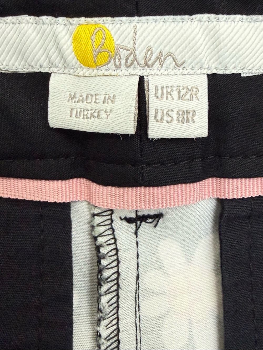 Boden High Waisted Richmond Pants Size 8R Delicate Daisy - Picture 7 of 8